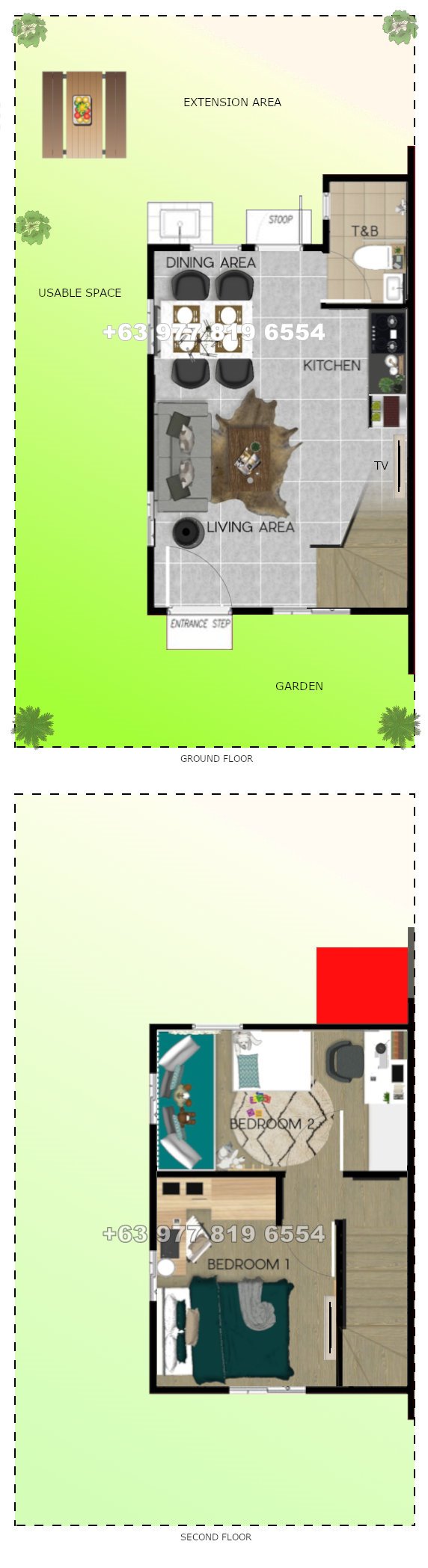 Ezabelle Floor Plan House and Lot in Urdaneta